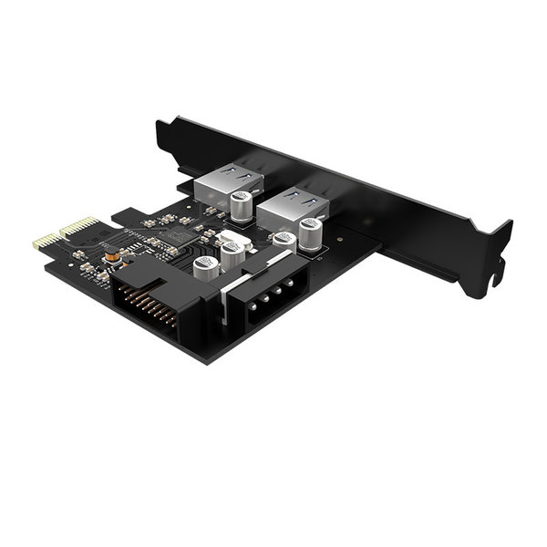 PCIe-Karte - 2x USB 3.0 - 5 Gbit / s SuperSpeed - Schwarz