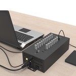 Orico Hub industriel en acier avec 20 ports USB - 150W - chargement et transfert de données - noir