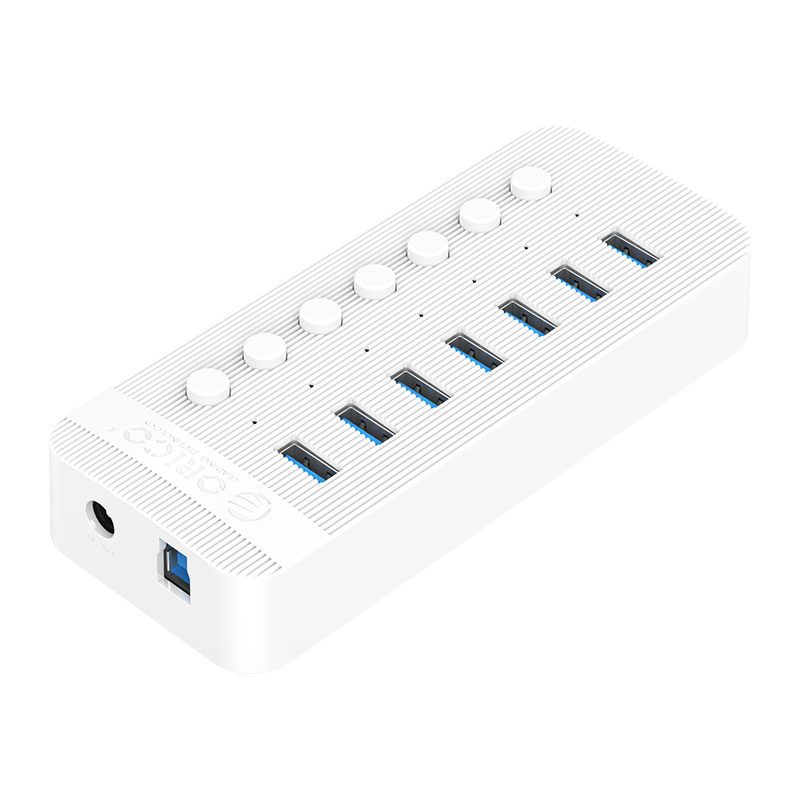 USB 3.0 Aluminum 7-Port Hub with On/Off Switch