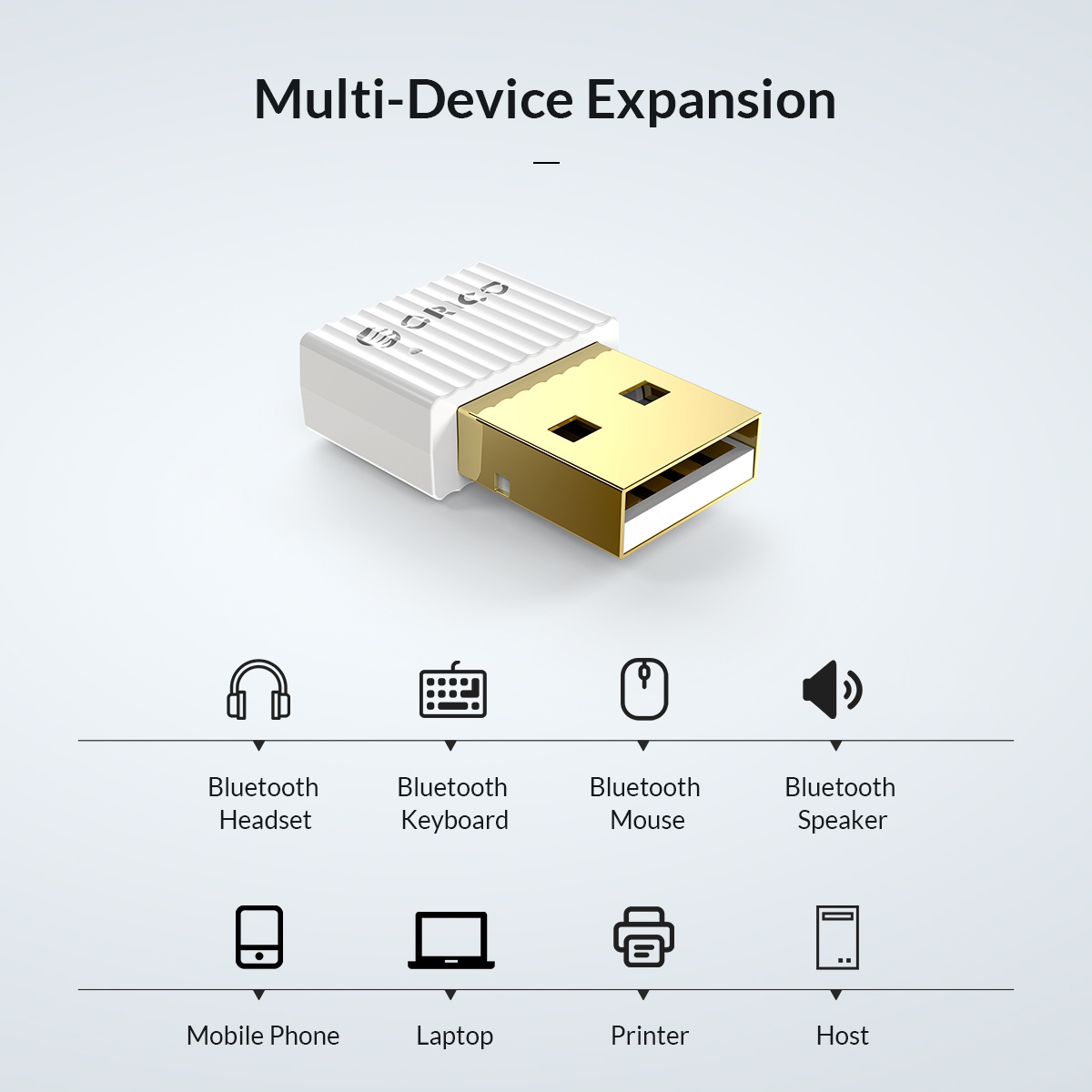 Bluetooth Adapters for PC – Micro Bluetooth 5.0 USB Adapter with BR/EDR/BLE