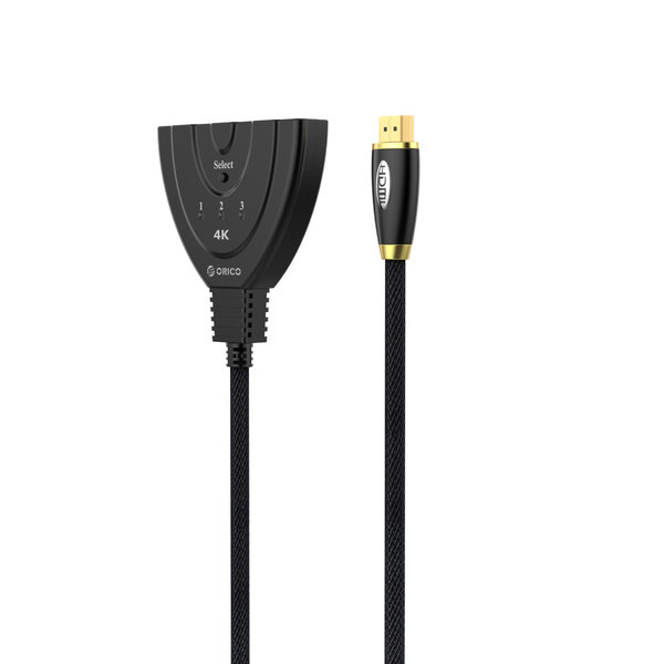 Orico HDMI 2.0-Schalter - 1 bis 3 Geräte - 4K bei 60 Hz