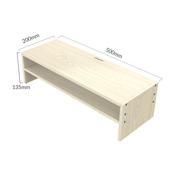 Monitorstandaard - 20x50cm - Ergonomische houding - tot 20kg