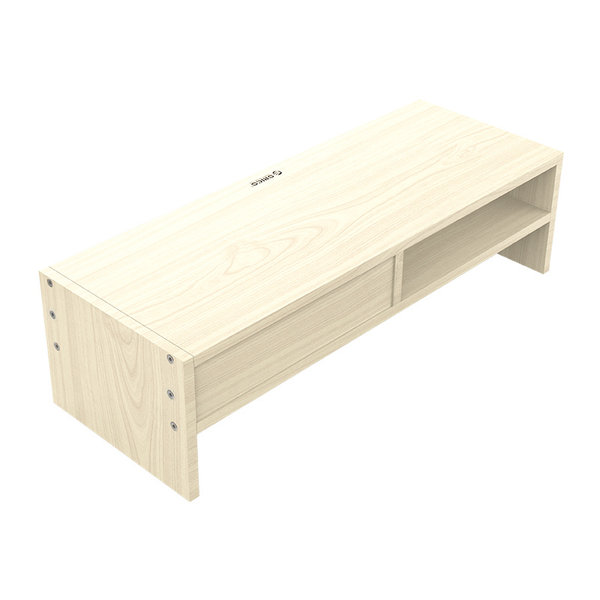 Monitor stand with drawer and storage compartment - 50x20cm