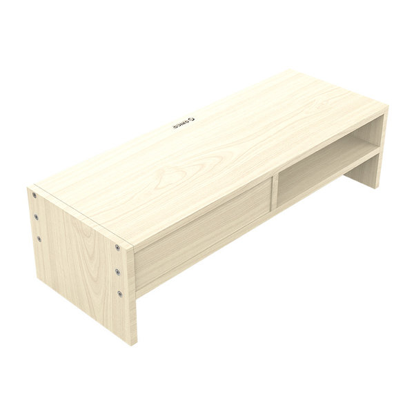 Support moniteur avec tiroir et compartiment de rangement - 50x20cm