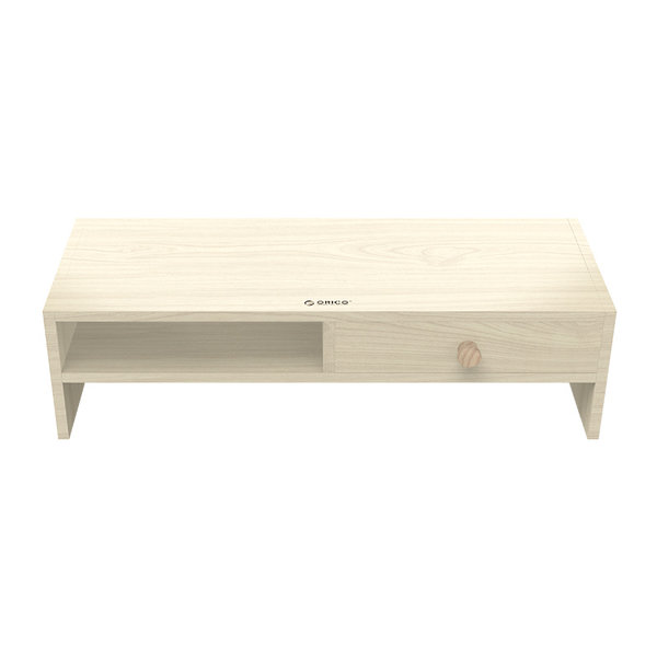 Monitor stand with drawer and storage compartment - 50x20cm