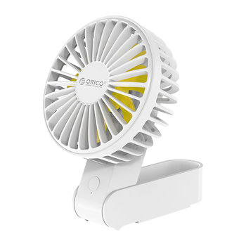 Rechargeable & Foldable Fan - 3 Modes - 2000mAh - White