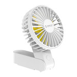 Ventilateur Rechargeable & Pliable - 3 Modes - 2000mAh - Blanc