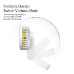 Rechargeable & Foldable Fan - 3 Modes - 2000mAh - White