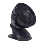 Ventilateur USB avec Système Clip-on - 1200mAh - Bleu Foncé