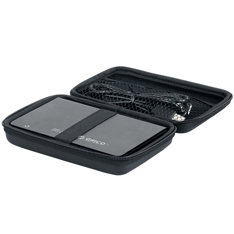 Housse de protection noire antichoc/étui rigide/sac/étui de disque dur pour disque  dur externe Portable 2.5 Hd