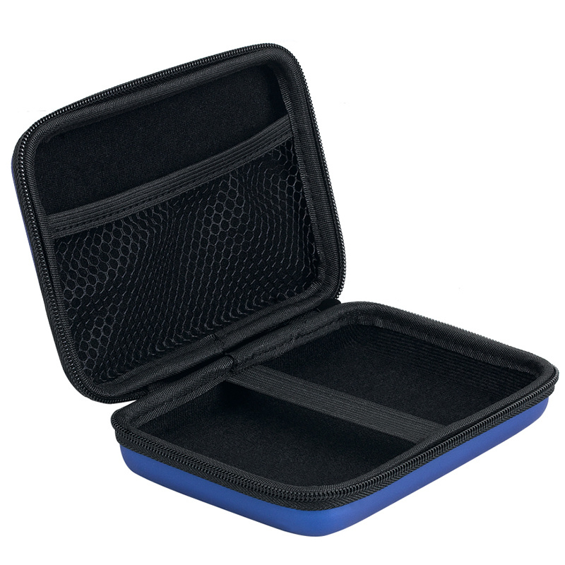 Housse De Protection Rigide Pour Disque Dur 2,5” – Avec Compartiments Pour Câbles USB Et écouteurs