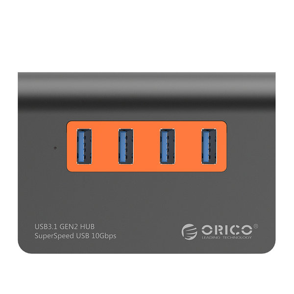 Aluminium USB 3.1 Gen 2 Hub - 4 Ports - 10 Gbit/s High Speed