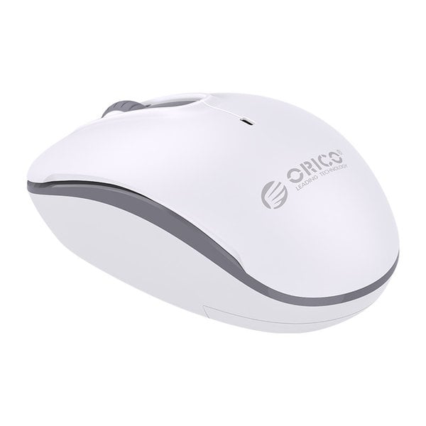 Wireless mouse with silent click - 2.4Ghz - incl. receiver - 2Mbps - white