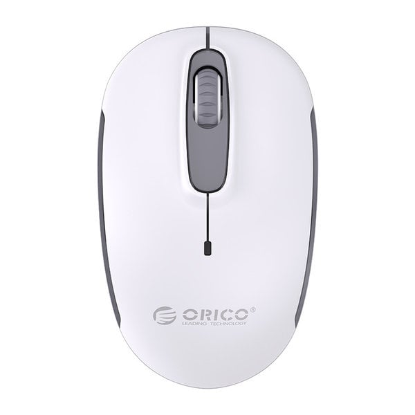 Wireless mouse with silent click - 2.4Ghz - incl. receiver - 2Mbps - white