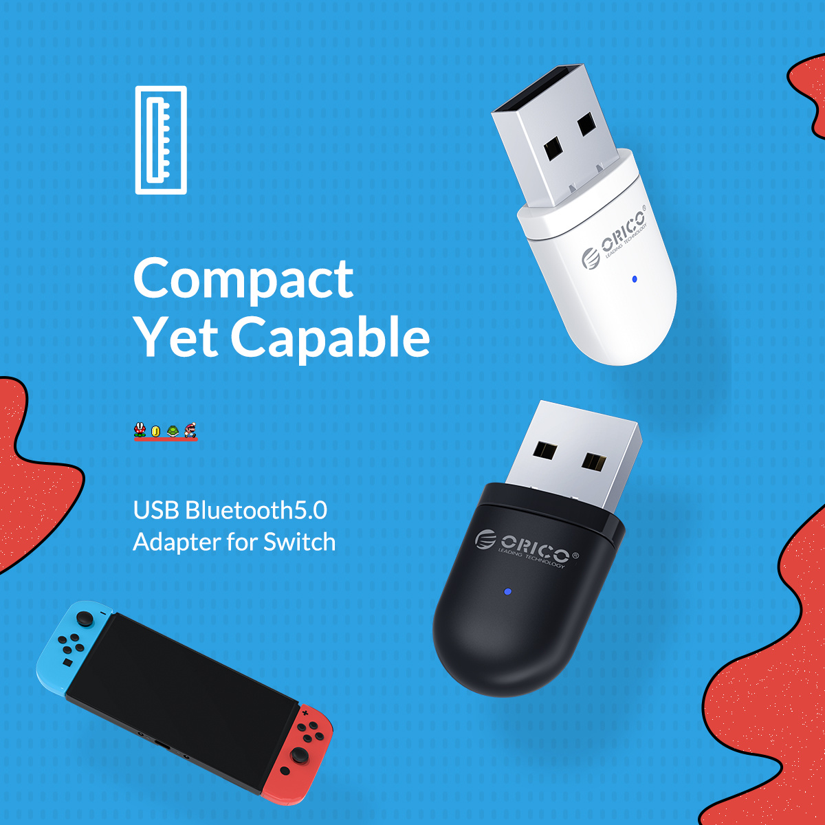 Adaptador Bluetooth USB para PC, PS5, PS4, Nintendo Switch y Mac – Shopavia