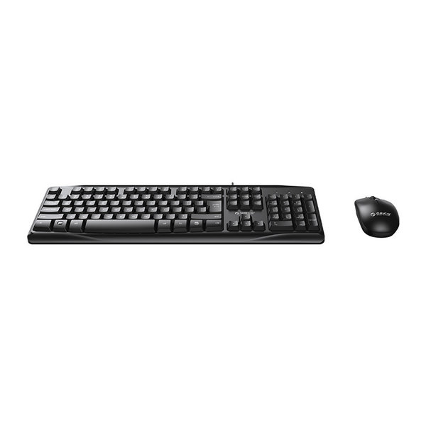 Optical mouse and keyboard - Multimedia keys - Cable 1.5m - QWERTY - black
