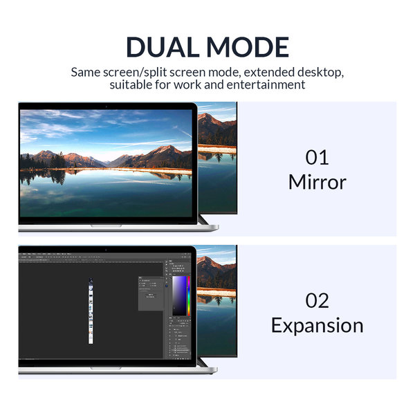 USB-C-zu-HDMI-Adapter - 4K @ 60Hz - Aluminium - Grau