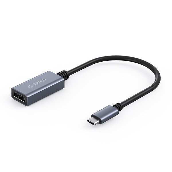 USB-C-zu-HDMI-Adapter - 4K @ 60Hz - Aluminium - Grau