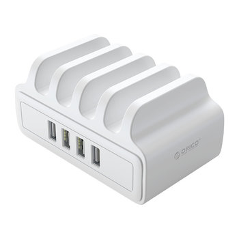Multi Charger charging station with 4 charging ports - 30W - White