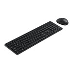 Wireless mouse and keyboard set - With bluetooth receiver - multimedia keys - low noise - Black