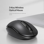 Wireless mouse and keyboard set - With bluetooth receiver - multimedia keys - low noise - Black