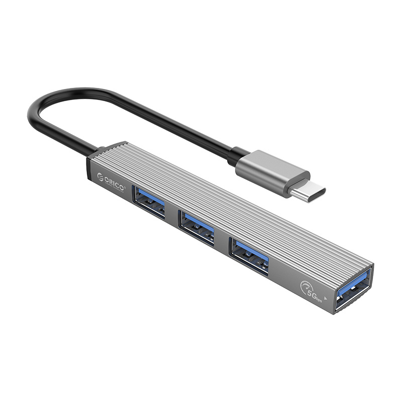 HUB en aluminium USB-C vers USB 3.0 (1x) et USB 2.0 (3x) - Orico