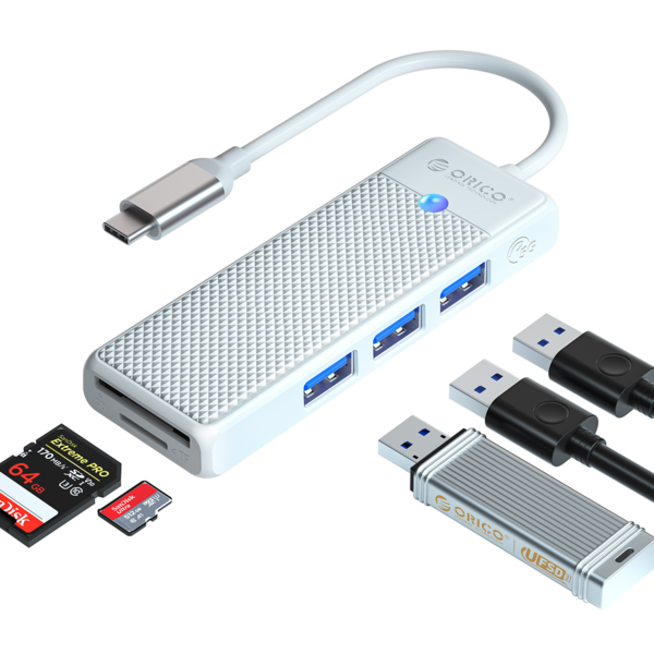 Lecteur carte mémoire CABLING ® Adaptateur USB Type C Hub avec