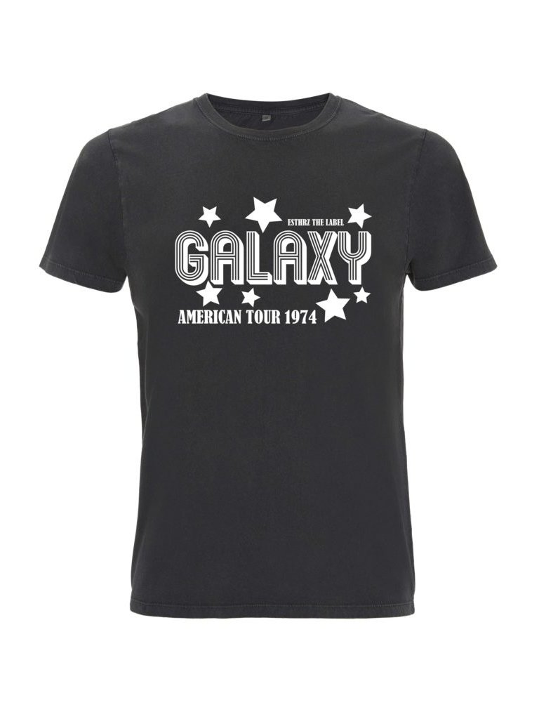 galaxy tour tee stone wash black