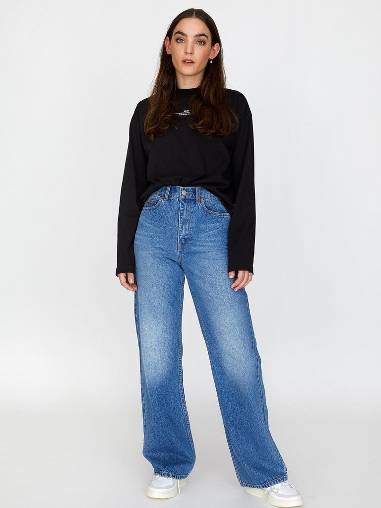 Dr. Denim Echo Empress Blue | Blauwe dames jeans Dr. Denim | Rechte spijkerbroek | Jeans  blauw