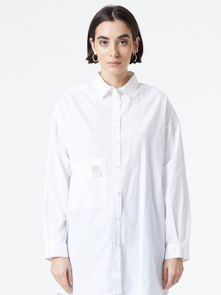 Dr. Denim vanja shirt white