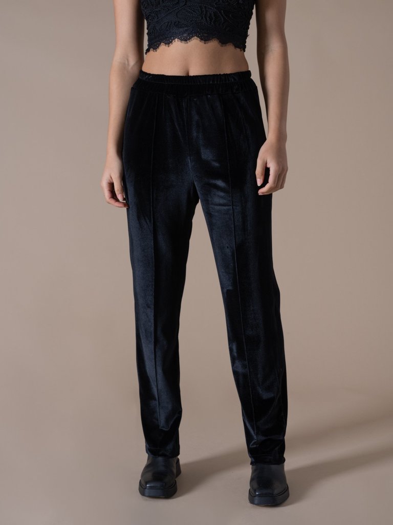 Moma Pants Velvet Black