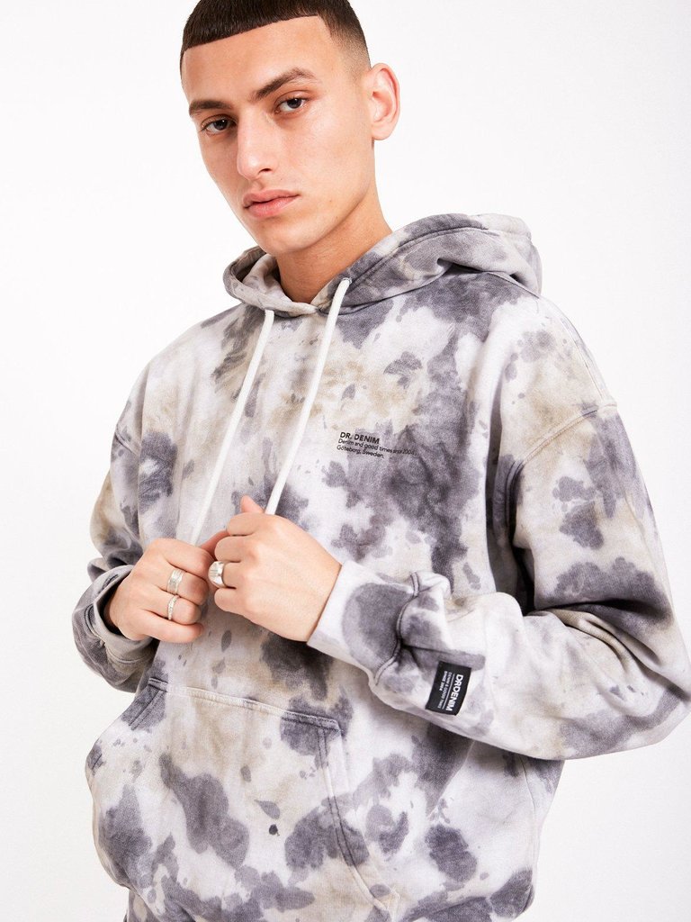 Dr. Denim Damien Hoodie Storm Tie Dye