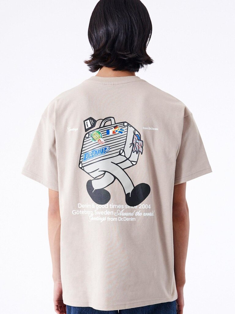 Dr. Denim Trooper Tee Taupe World Traveller