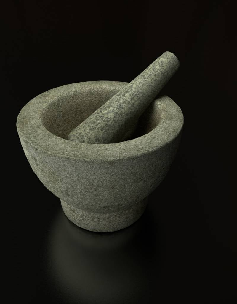 3d Model Mortar And Pestle Cg Moa