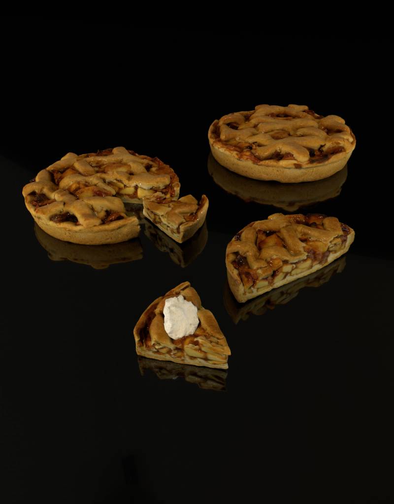 3D model apple pie