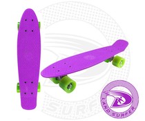 Land Surfer skateboard purple with green wheels Land Surfer skateboard purple with green wheels