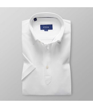 tricot polo-shirt wit slimfit