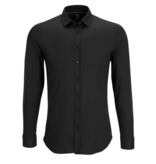 Desoto stretch casual shirt zwart