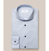 Eton dress-shirt blauw / wit