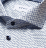 Eton dress-shirt blauw / wit