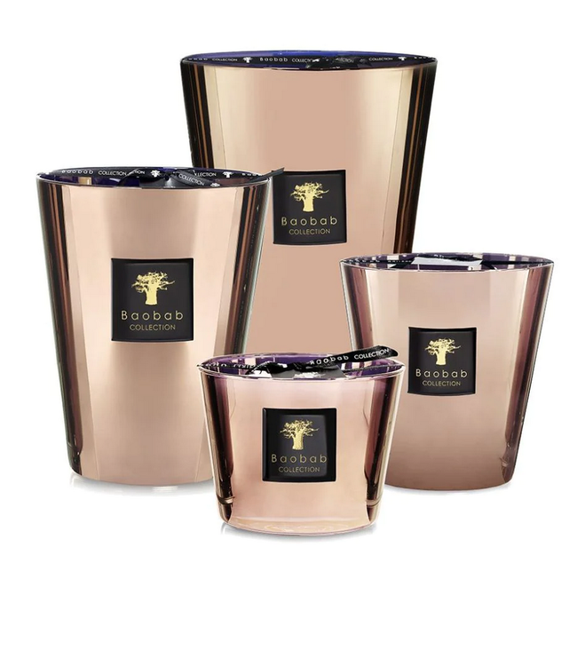 Baobab candles cyprium / platinum  les exclusives 10 cm