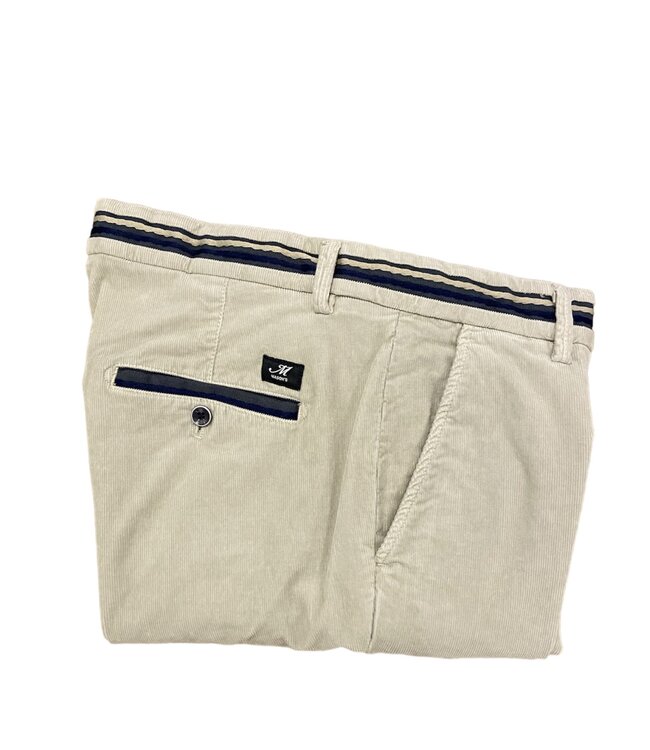 Mason's rib chino off white