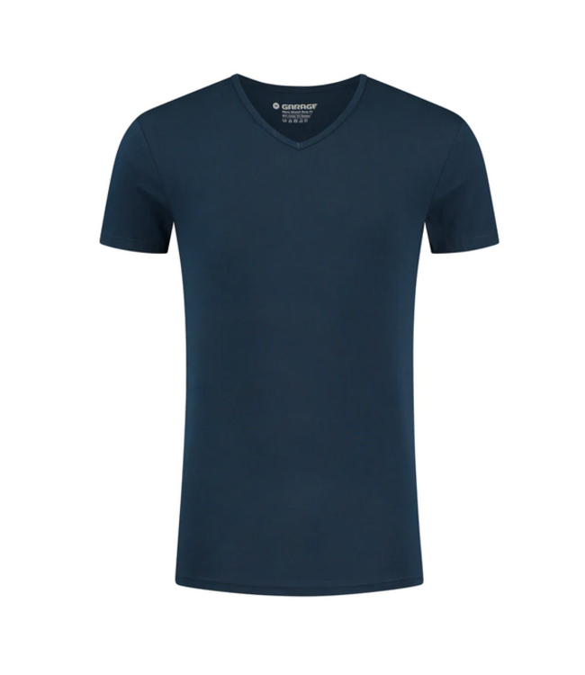Garage t-shirt  v-neck body fit 0202 div. kleuren