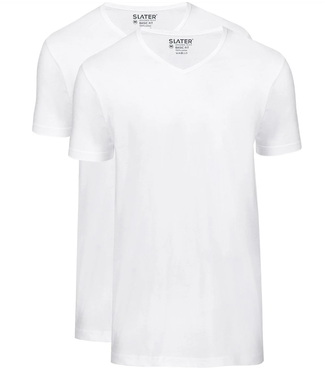 slater t-shirt basic fit 2-pack V-neck