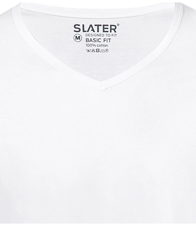slater t-shirt basic fit 2-pack V-neck