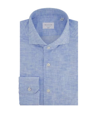 XACUS linnen shirt l. blauw