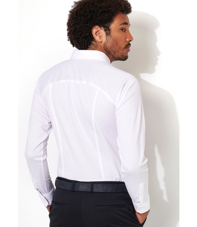 Desoto stretch jersey shirt wit