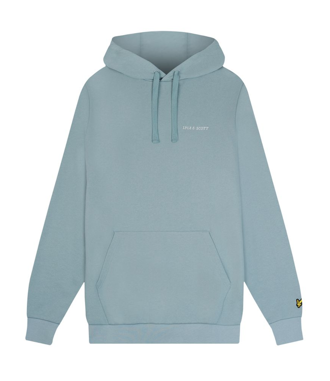 Lyle & Scott logo hoodie over-sized l. blauw