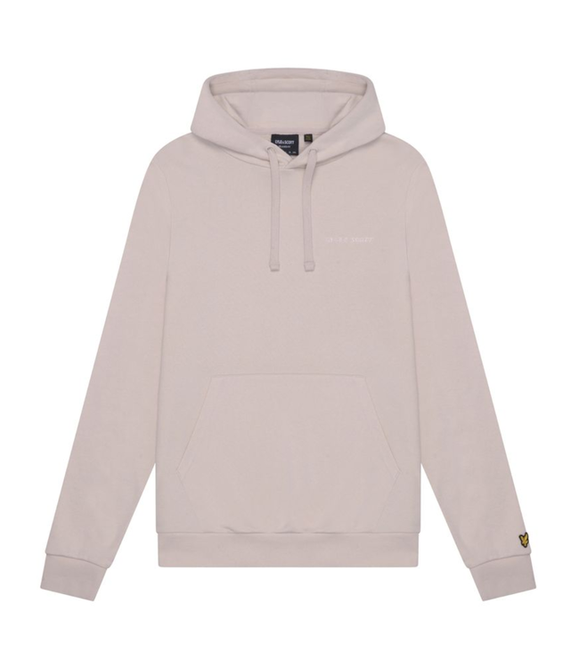 Lyle & Scott logo hoodie over-sized beige