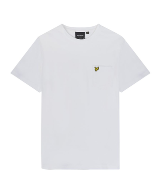 Lyle & Scott pique pocket t-shirt wit